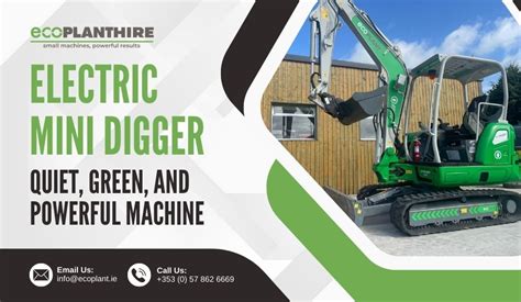 Eco Plant Hire: Electric Mini Digger Hire Laois 